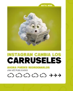 😯 Ya puedes reordenar tu carrusel en Instagram… después de publicarlo. Sí, sin borrar el post, sin perder likes y sin dramas. 👉🏻 Puedes mover fotos, eliminar alguna y mantener todo el engagement 😉 Vamos, que si la primera slide no funcionaba… ahora tienes segunda oportunidad. Somos Naftic, una empresa repleta de talento joven. Una agencia con personalidad y experiencia. Un hogar para todos los que formamos parte de esto. ¿Tienes una idea? Ven a vernos, la haremos realidad 👋🏼 📞 957 32 60 47
📧 contacto@naftic.com
📝 www.naftic.com #Naftic #DiseñoWeb #MarketingDigital #CordobaEsp
#córdobaespaña