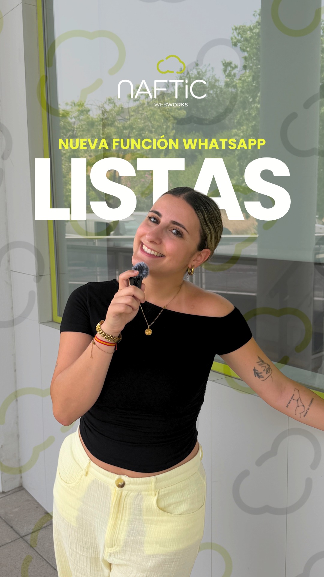 👀 Si utilizas WhatsApp Business para trabajar, este vídeo te interesa

👉🏻 Las Listas te permiten organizar tus clientes de forma mucho más sencilla y olvidarte de perder tiempo buscando conversaciones.

✅ Una función gratuita, fácil de configurar y que puede marcar la diferencia en tu día a día.

¿La conocías?

Somos Naftic, una empresa repleta de talento joven. Una agencia con personalidad y experiencia. Un hogar para todos los que formamos parte de esto. ¿Tienes una idea? Ven a vernos, la haremos realidad 👋🏼

📞 957 32 60 47
📧 contacto@naftic.com
📝 www.naftic.com

#Naftic #DiseñoWeb #MarketingDigital #CordobaEsp
#córdobaespaña
