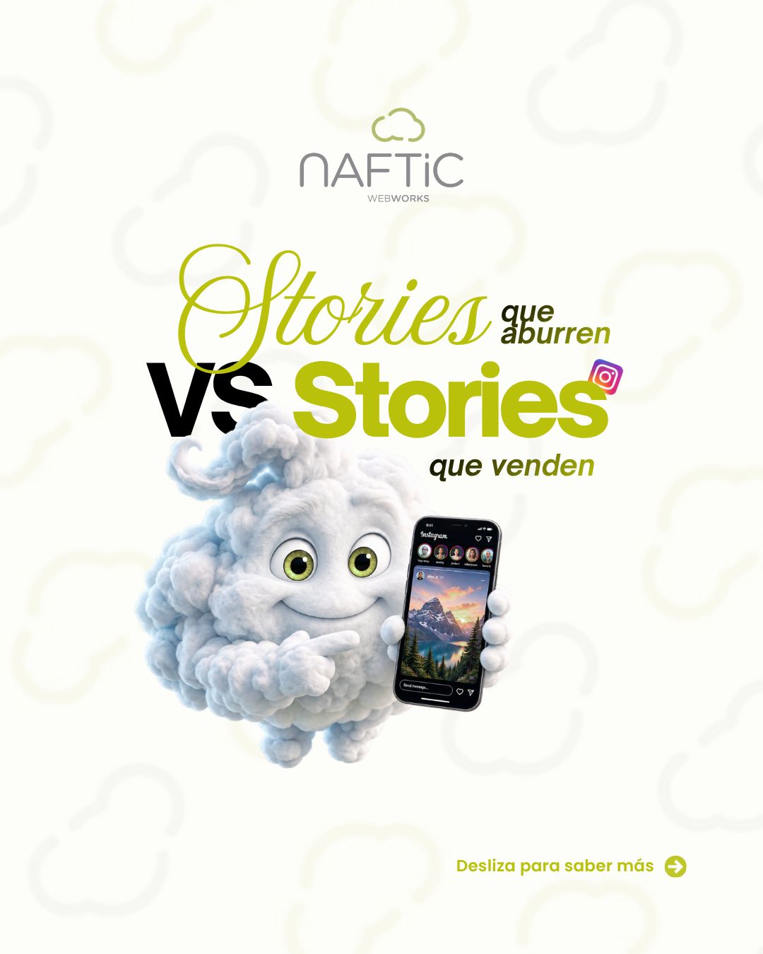 👀 Tus stories pueden estar diciendo mucho… pero llamando muy poco la atención.
La diferencia entre una historia que pasa desapercibida y otra que consigue resultados no siempre está en lo que cuentas, sino en CÓMO lo cuentas.
Una buena jerarquía visual, una tipografía que destaque, imágenes atractivas y una llamada a la acción pueden cambiar por completo la forma en la que tu audiencia recibe el mensaje.
Porque no se trata solo de hacer stories bonitas, sino de diseñar con intención.
Somos Naftic, una empresa repleta de talento joven. Una agencia con personalidad y experiencia. Un hogar para todos los que formamos parte de esto. Tienes una idea?
Ven a vernos, la haremos realidad 👋🏻
📞957 32 60 47
📧contacto@naftic.com
📝www.naftic.com
#Naftic #DiseñoWeb #MarketingDigita #CordobaEsp
#córdobaespaña